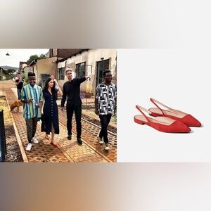 Everlane The Editor Slingback in Persimmon Suede ASO Meghan Markle - RARE